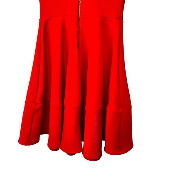 LULUS Home Before Daylight Red Square Neck Sleeveless Skater Dress Size Small - Picture 8 of 10